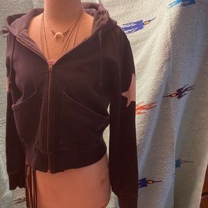 Levi's Black Zip-Up Hoodie Sweater